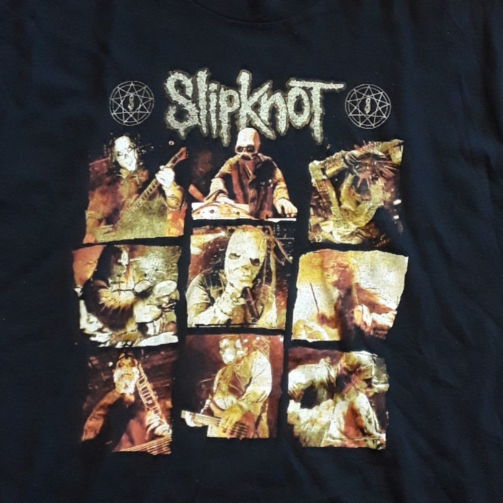SLIPKNOT black Tee front and back graphics